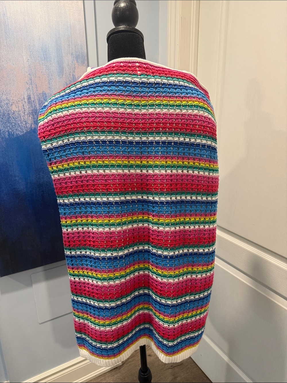 GAP Multicolor Striped Crochet Mini Dress - Picture 5 of 6